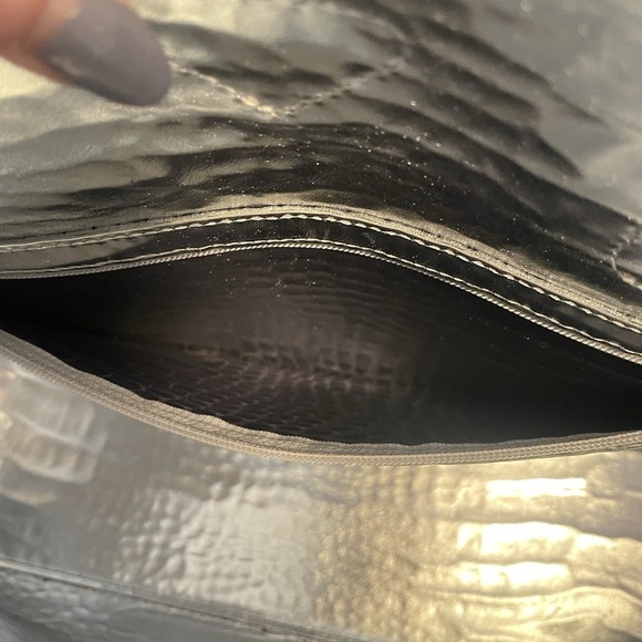 LONGCHAMP Roseau Croco Pilot Blue Crocodile Embossed Leather Tote Bag Purse NWOT - Picture 14 of 16